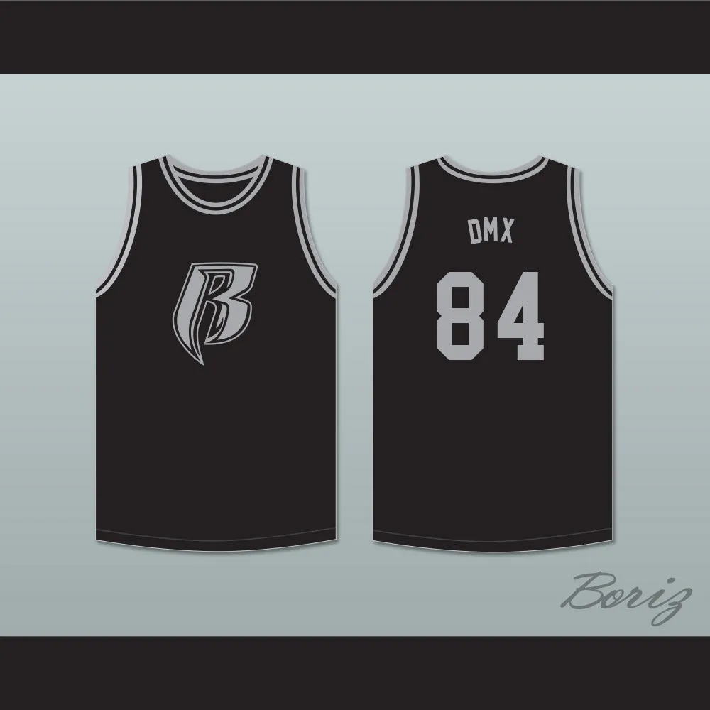 DMX 84 Rough Ryders Black Basketball Jersey 1