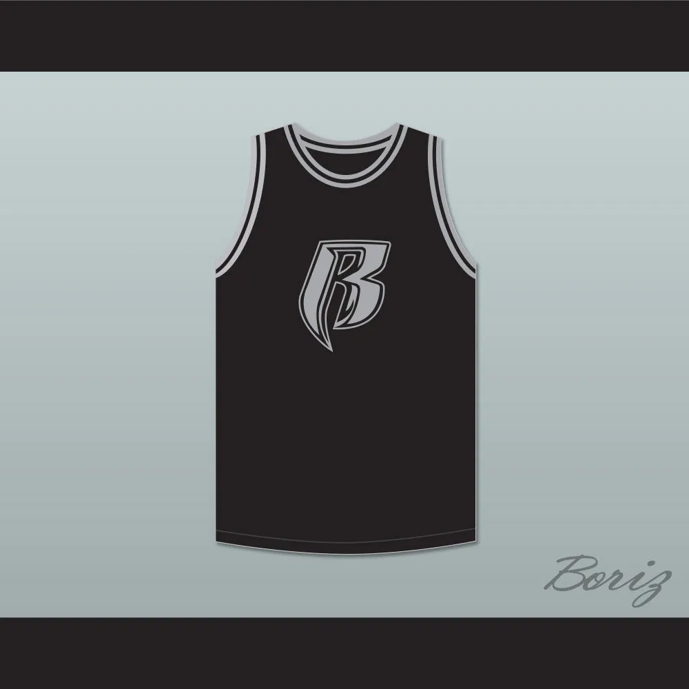 DMX 84 Rough Ryders Black Basketball Jersey 1
