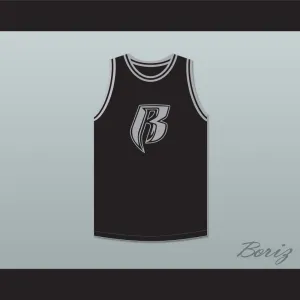 DMX 84 Rough Ryders Black Basketball Jersey 1