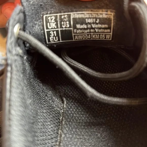 Dr. Martens 1461 J Smooth Leather Boots, Youth sz 13