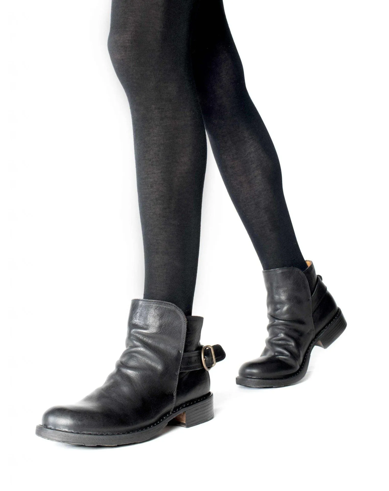 ESPOT Black Leather Boots