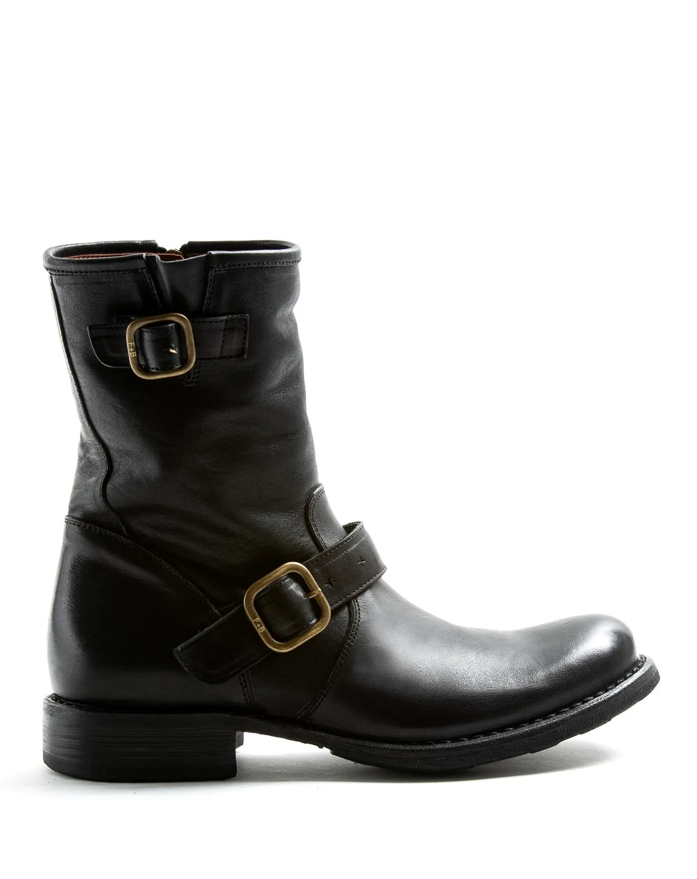 EVIA Black Leather Booots