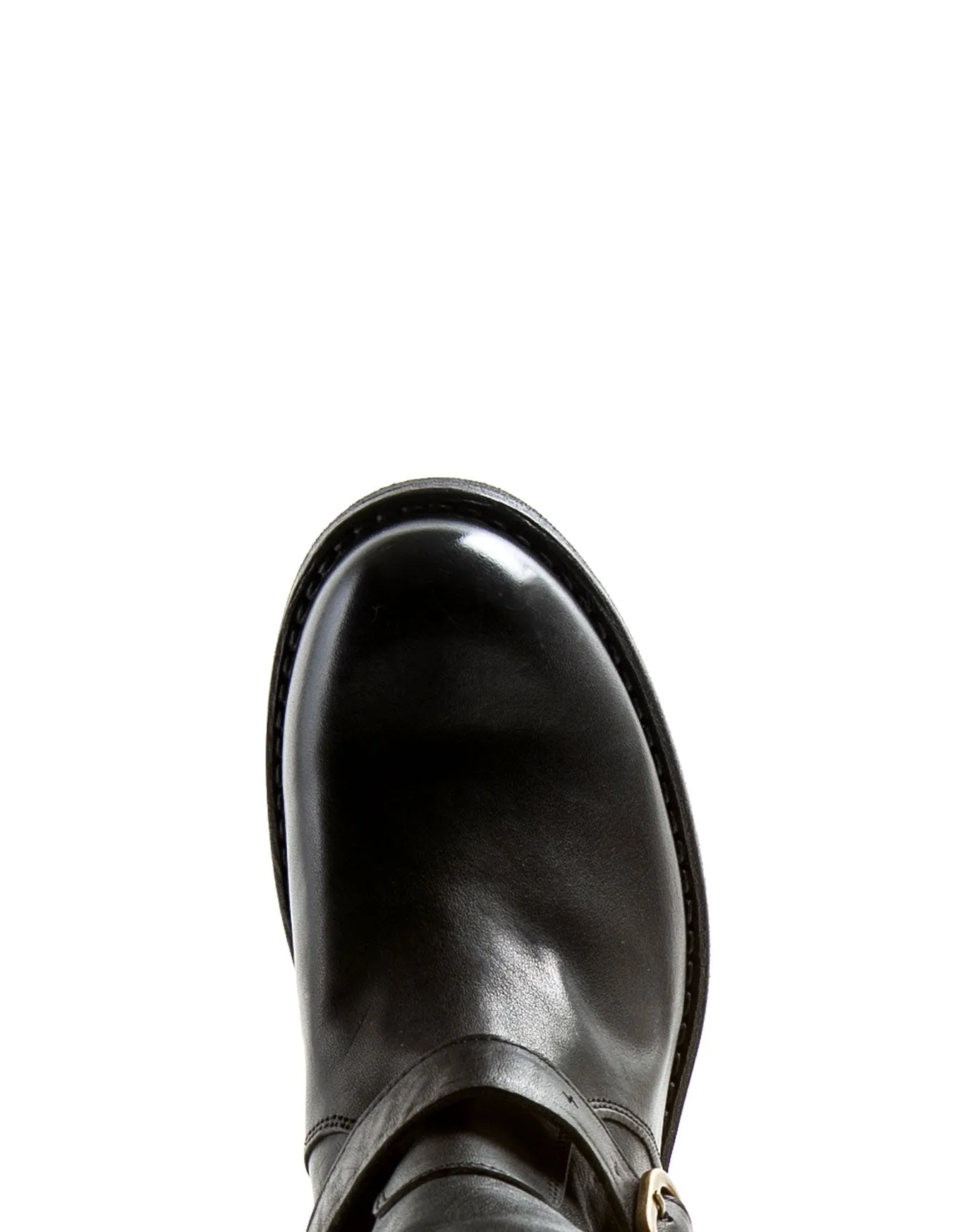 EVIA Black Leather Booots