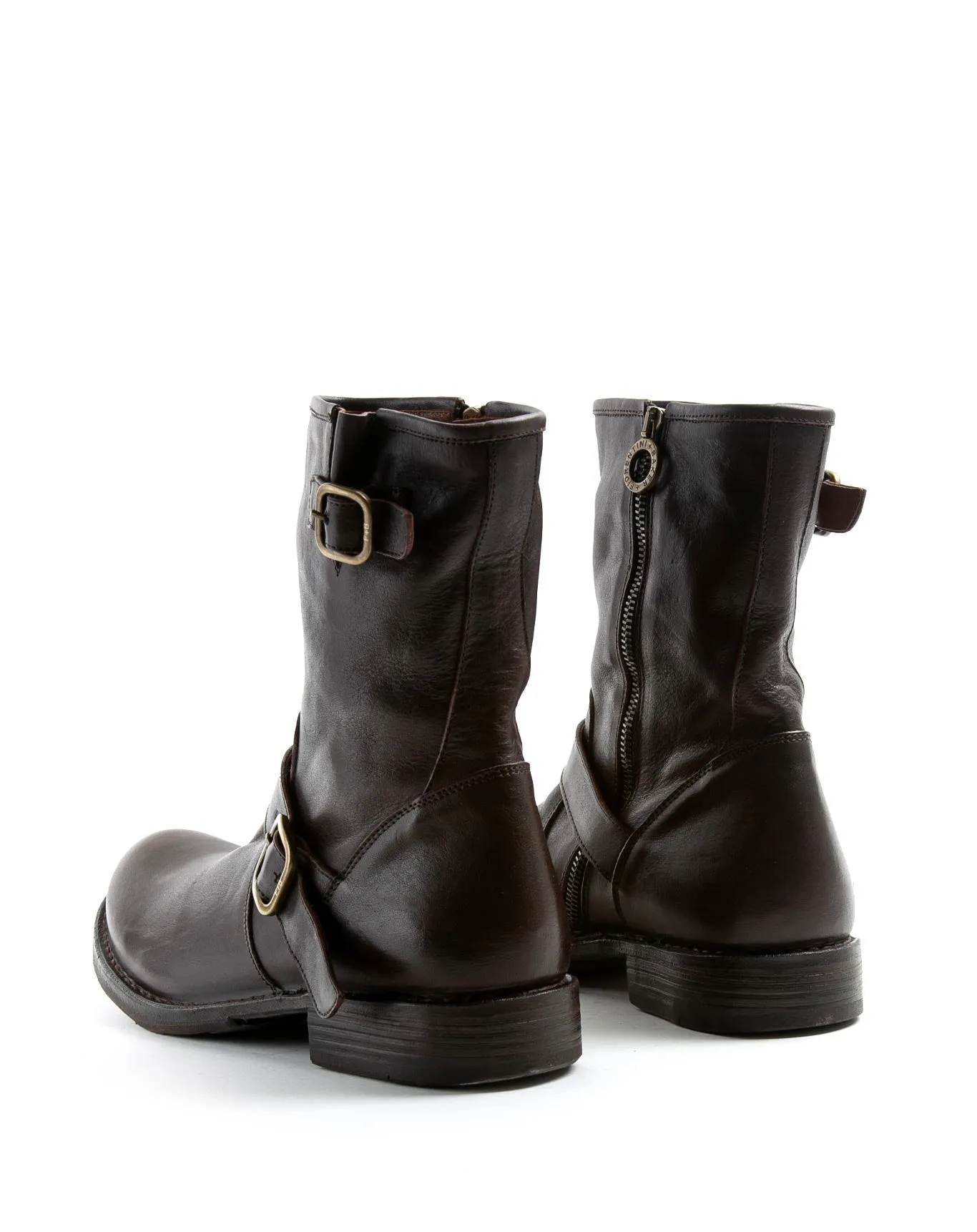 EVIA Brown Leather Booots