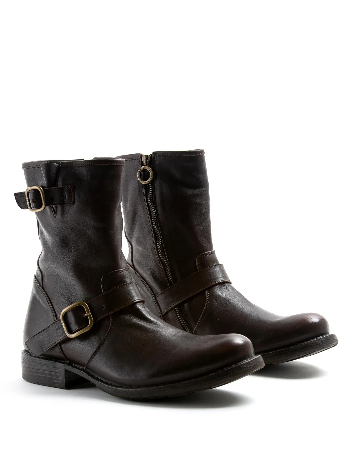 EVIA Brown Leather Booots