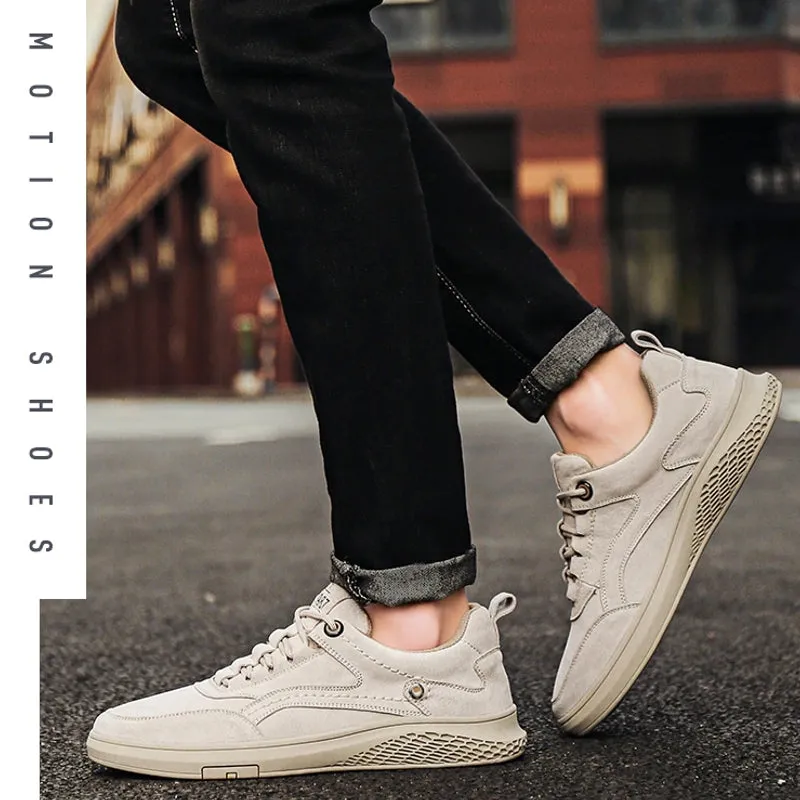 Fashion Genuine Leather Loafers Oxfords Men Sneakers