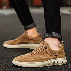 Fashion Genuine Leather Loafers Oxfords Men Sneakers