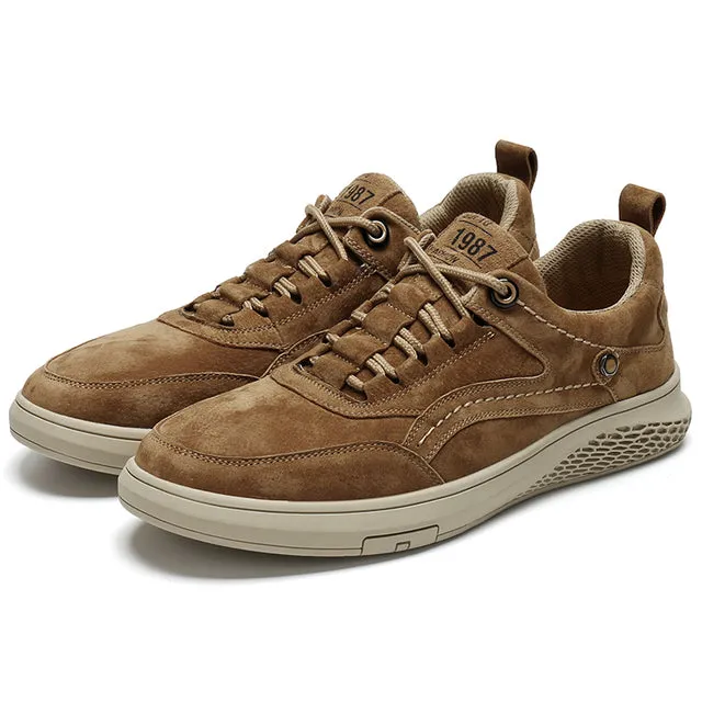 Fashion Genuine Leather Loafers Oxfords Men Sneakers
