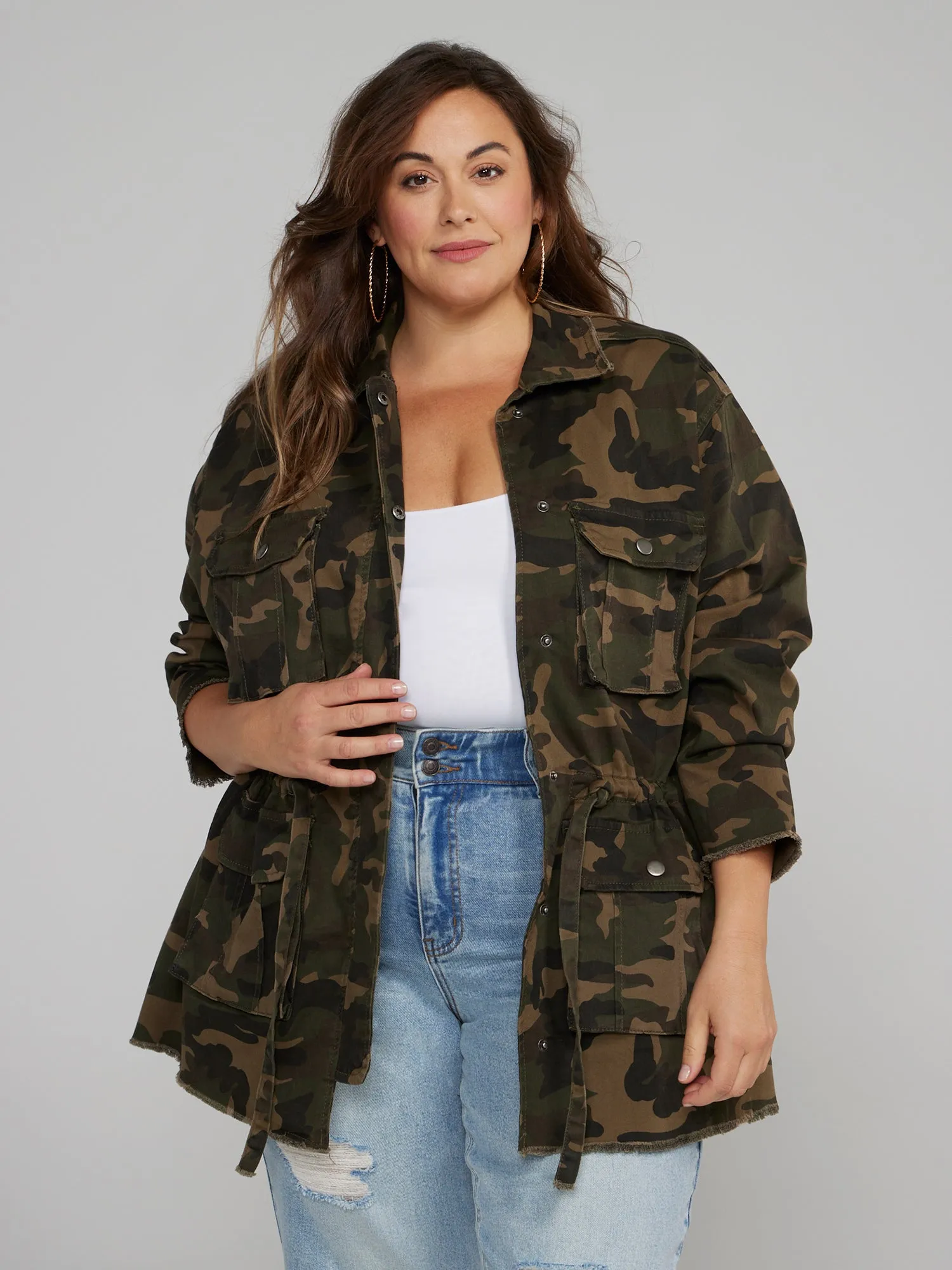 Fashion To Figure - Camouflage Utility Jacket