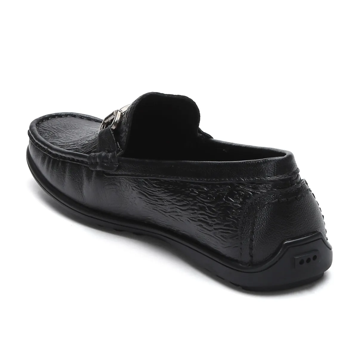 Fine-grain Leather Loafers for Men – 9855 with Tree Bark Texture & Cushioned Insole
