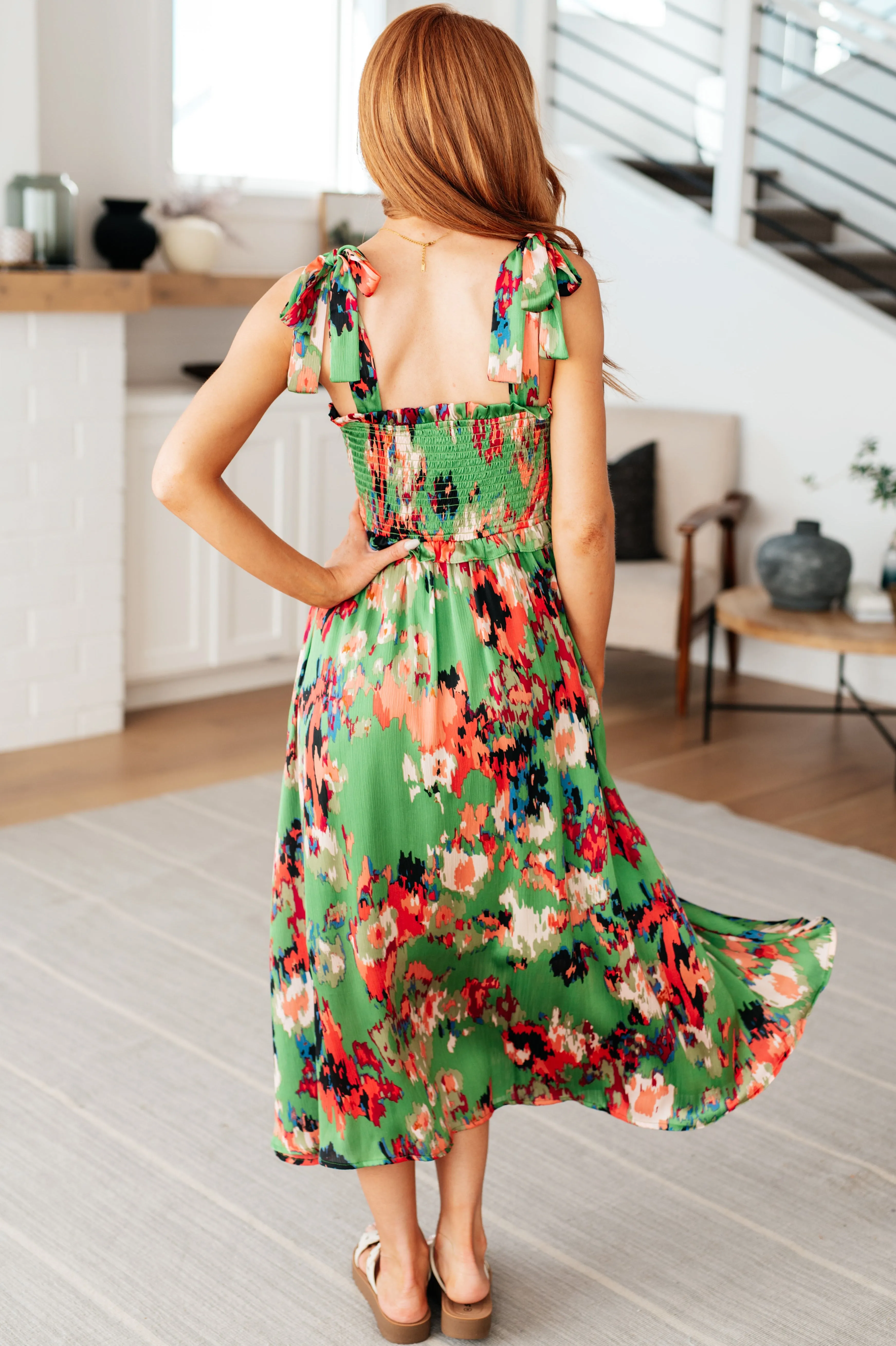 Hazel Blues® |  A Little While Longer Dress in Green