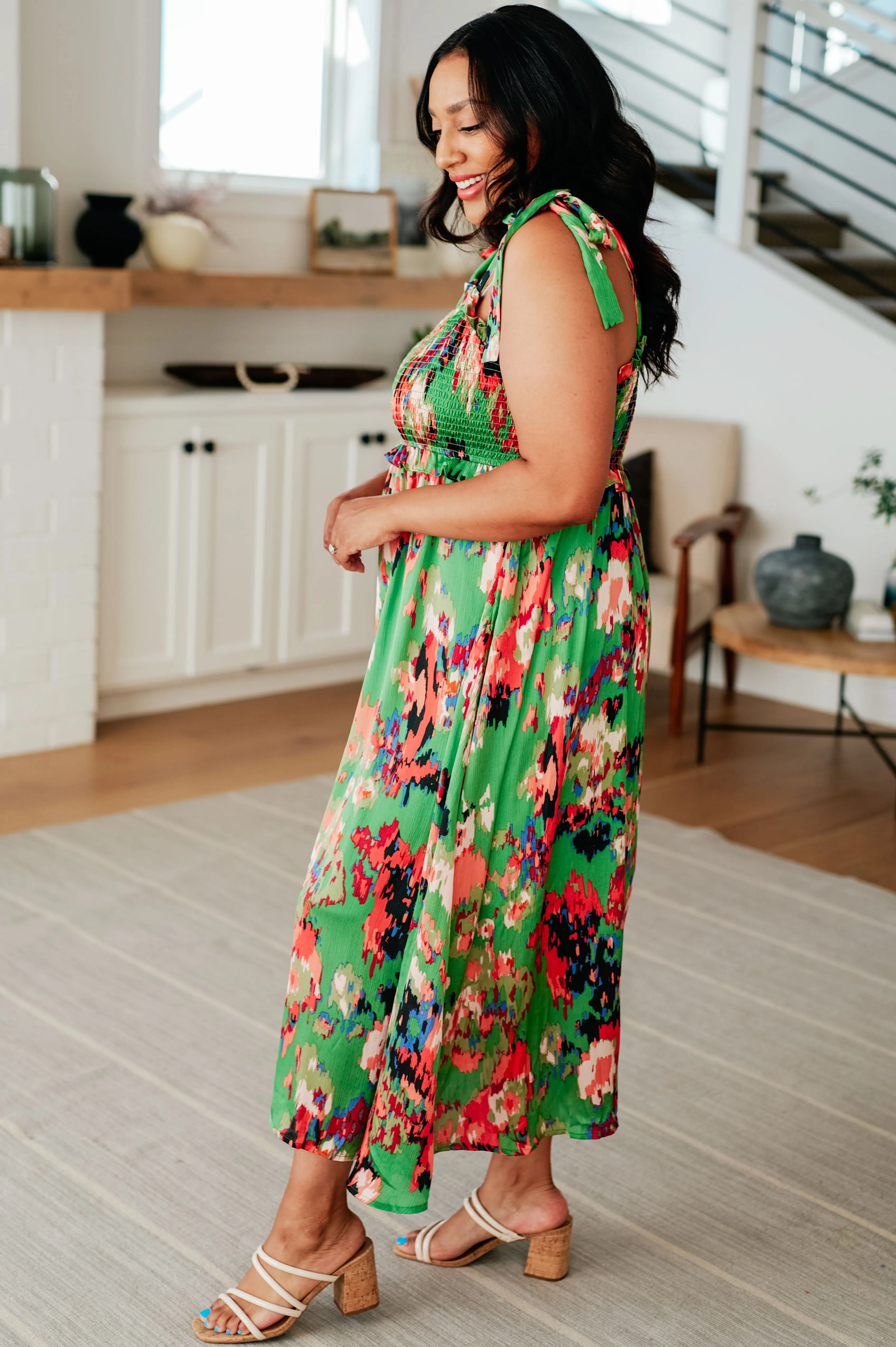 Hazel Blues® |  A Little While Longer Dress in Green