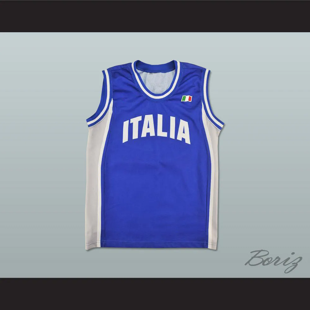 Italia Blue Basketball Jersey
