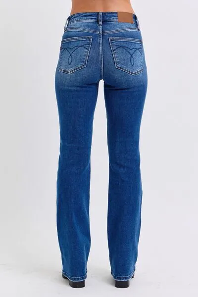 Judy Blue Full Size Run Mid-Rise Bootcut Jeans with Thermal Lining ONLINE EXCLUSIVE