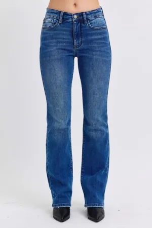 Judy Blue Full Size Run Mid-Rise Bootcut Jeans with Thermal Lining ONLINE EXCLUSIVE