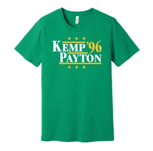 Kemp & Payton '96 - Seattle Basketball Legends Political Campaign Parody T-Shirt - Hyper Than Hype Shirts