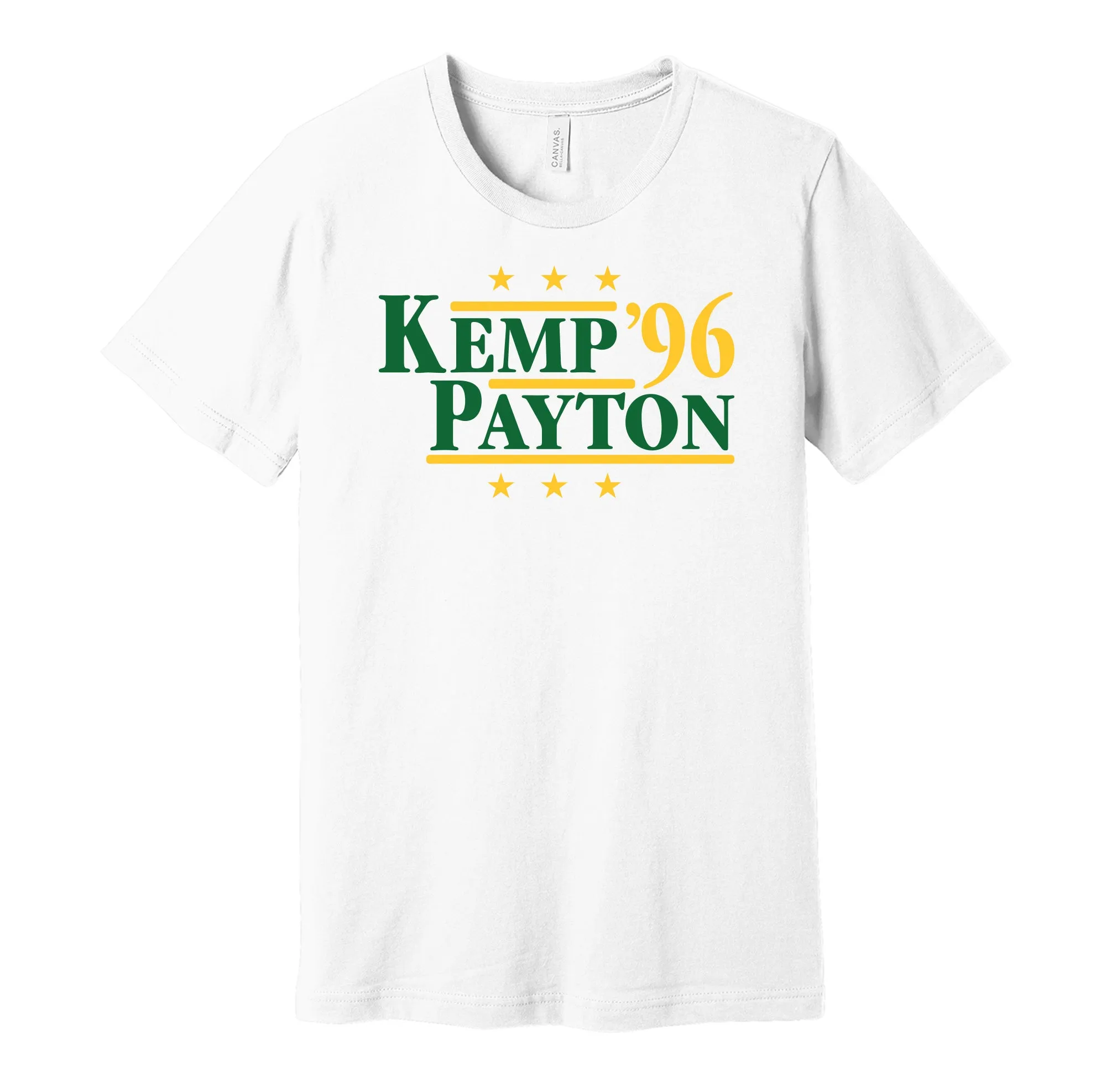 Kemp & Payton '96 - Seattle Basketball Legends Political Campaign Parody T-Shirt - Hyper Than Hype Shirts
