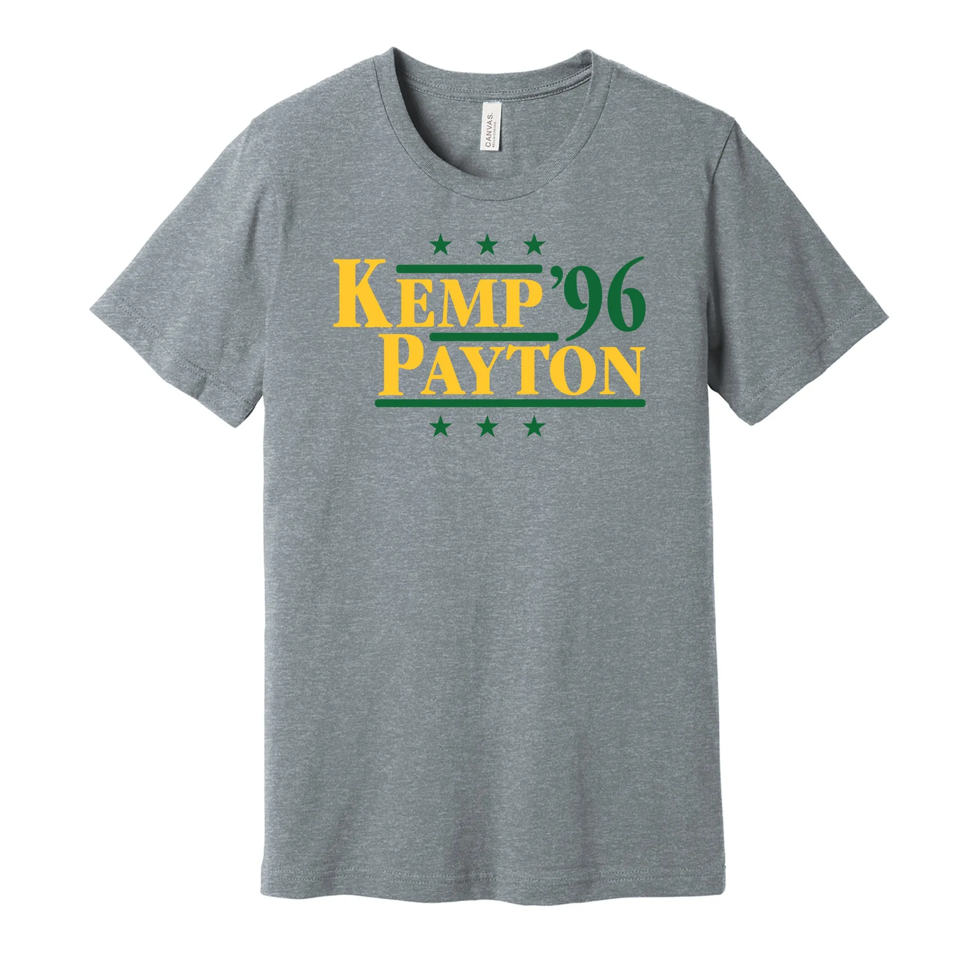 Kemp & Payton '96 - Seattle Basketball Legends Political Campaign Parody T-Shirt - Hyper Than Hype Shirts