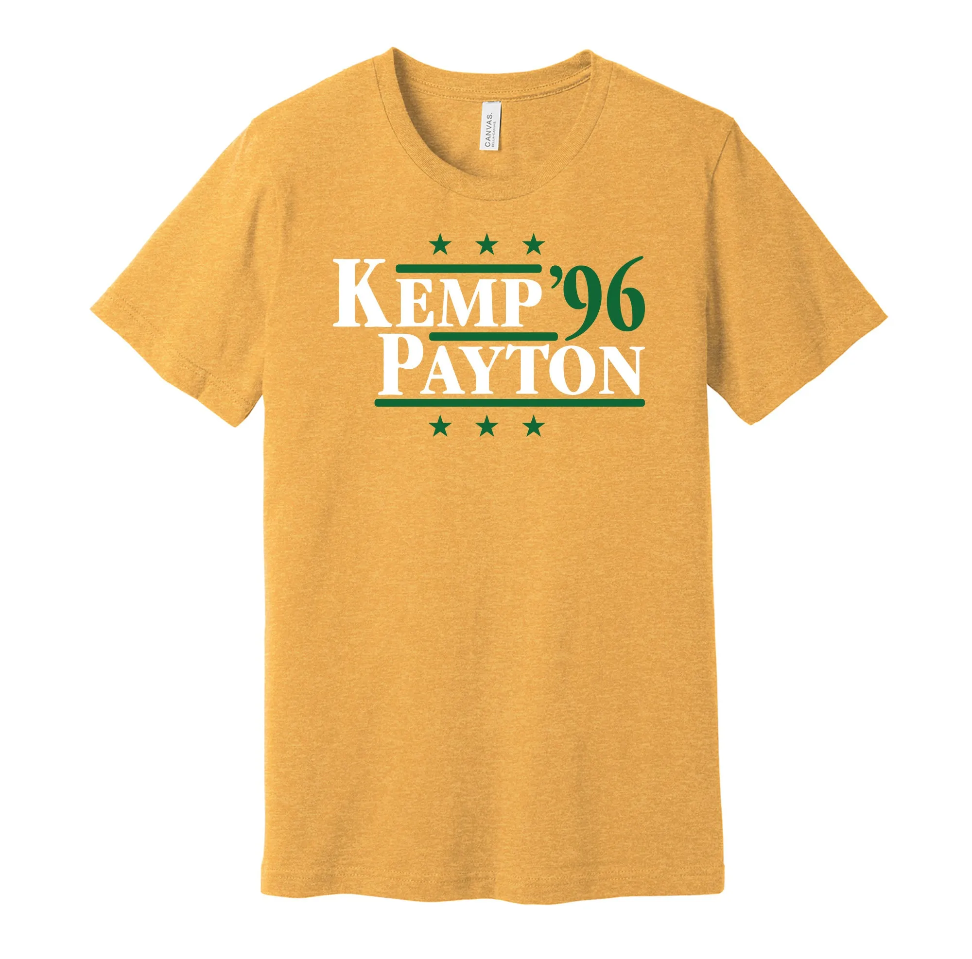 Kemp & Payton '96 - Seattle Basketball Legends Political Campaign Parody T-Shirt - Hyper Than Hype Shirts