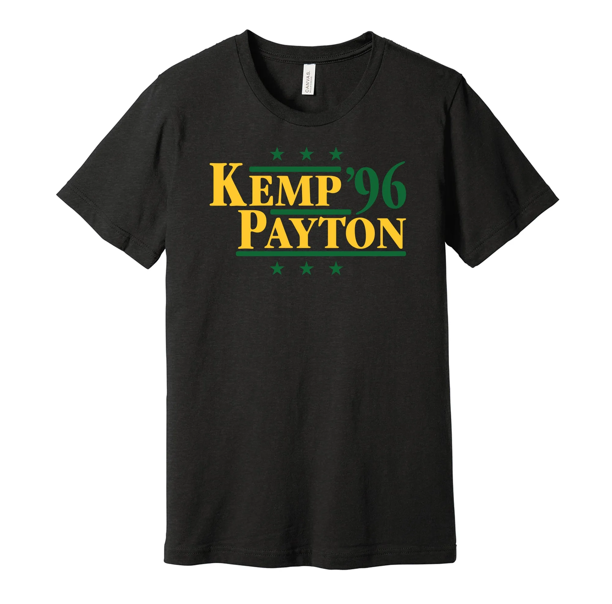Kemp & Payton '96 - Seattle Basketball Legends Political Campaign Parody T-Shirt - Hyper Than Hype Shirts