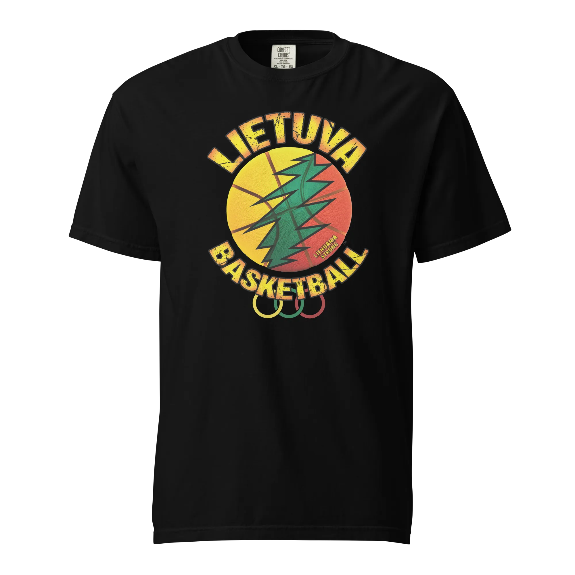 Lietuva Basketball - Men/Women Unisex Soft-Washed Comfort Cotton Short Sleeve T-Shirt