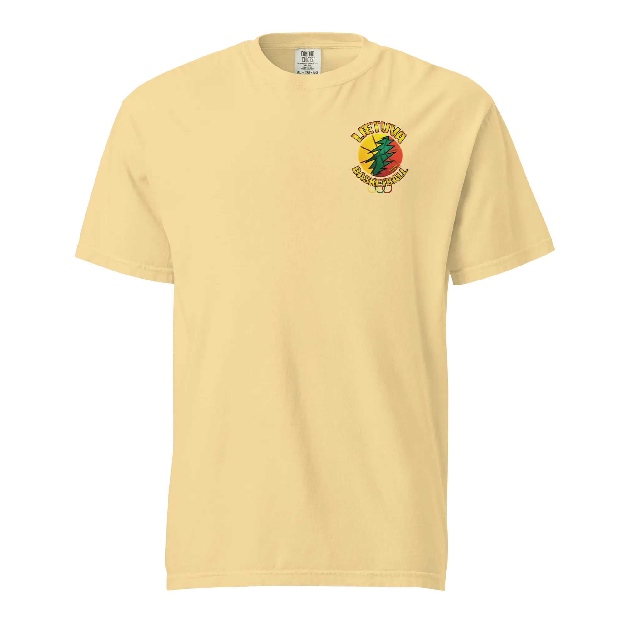 Lietuva Basketball - Men/Women Unisex Soft-Washed Comfort Cotton Short Sleeve T-Shirt