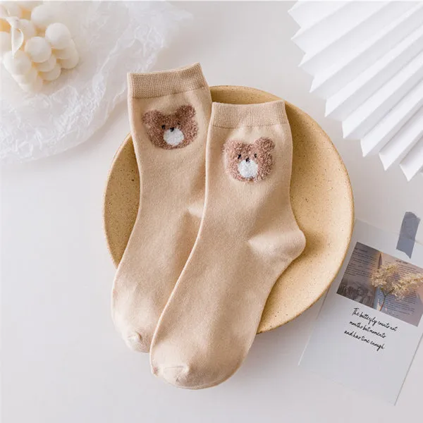 Lilyrhyme™ Lovely Bear Middle Tube Socks