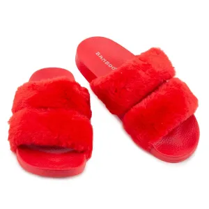 Liv-04 Two Band Fur Slides