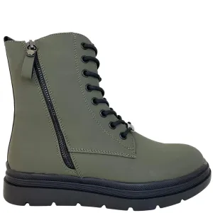 Lloyd & Pryce 'For her' Mahon Green Lace Up Boots