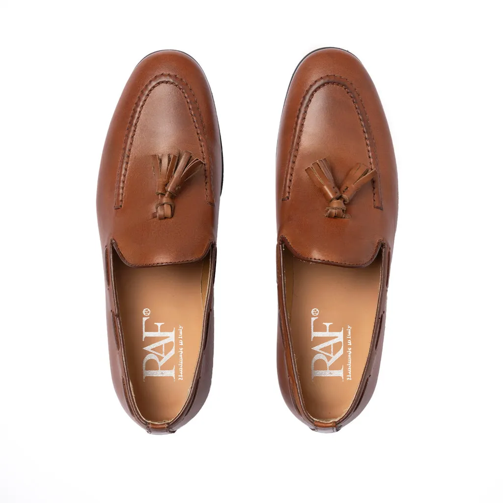 Loafers with Leather Bow - Leather