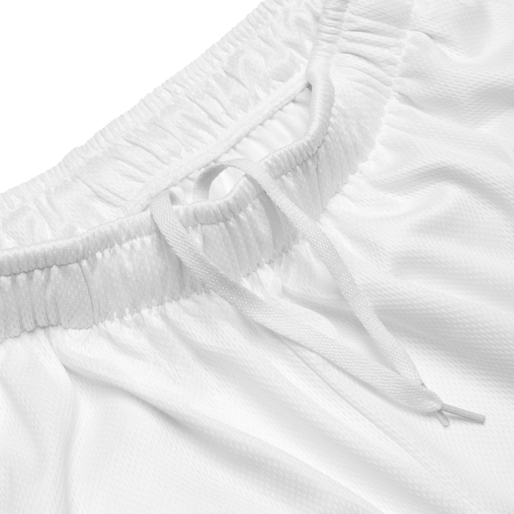 LOVE BY XCLUSIF POETIX WHITE & RED Unisex mesh shorts