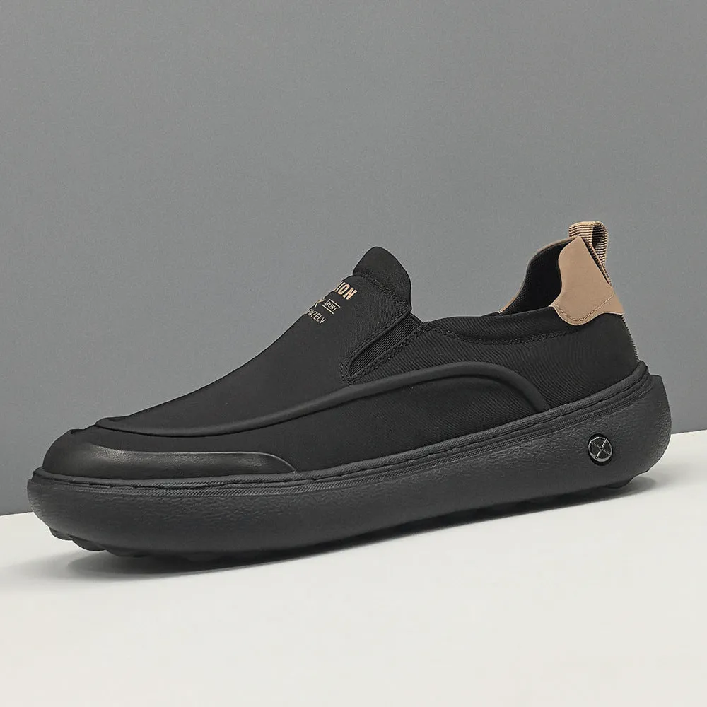 Men Minimalism Plain Breathable Canvas Casual Loafers