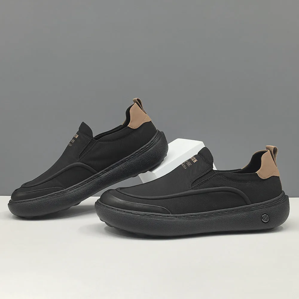 Men Minimalism Plain Breathable Canvas Casual Loafers