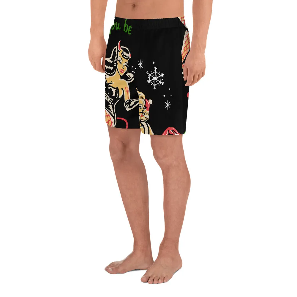 Men's Christmas Athletic Long Shorts