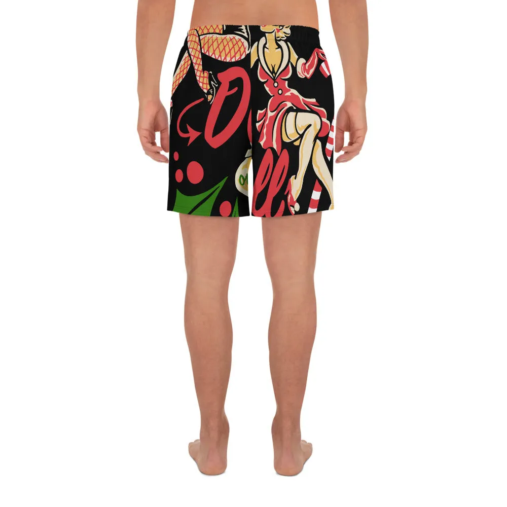 Men's Christmas Athletic Long Shorts