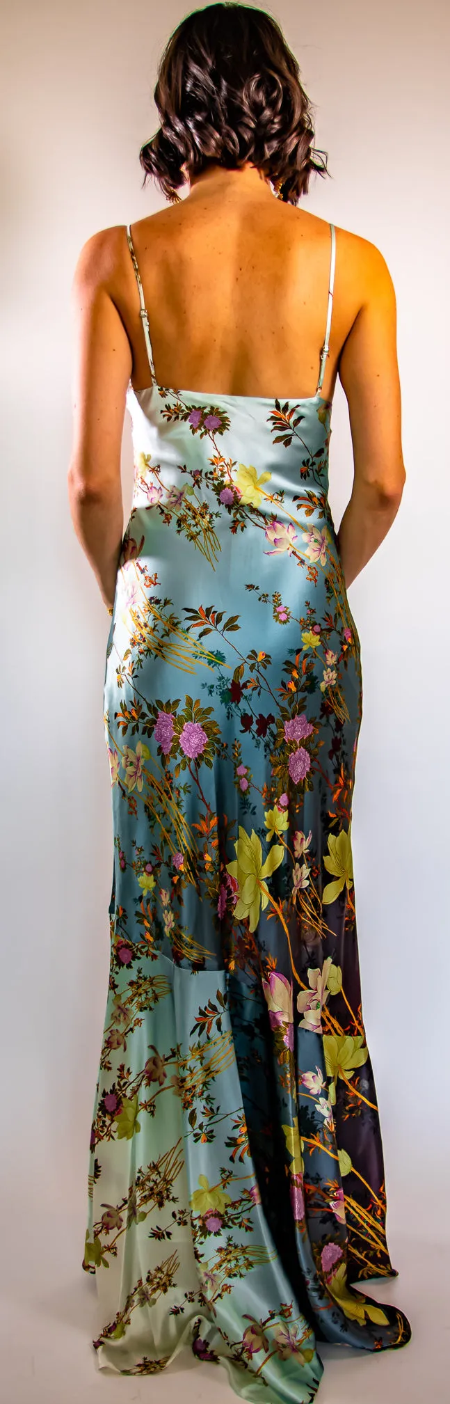 Midnight Long Cami Dress Blue