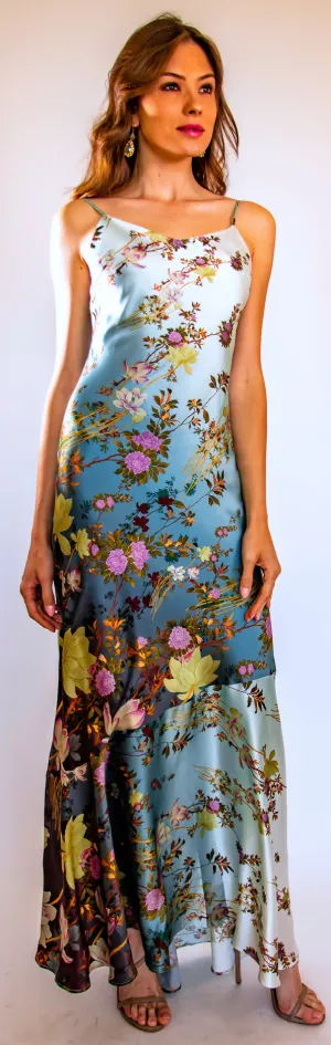 Midnight Long Cami Dress Blue