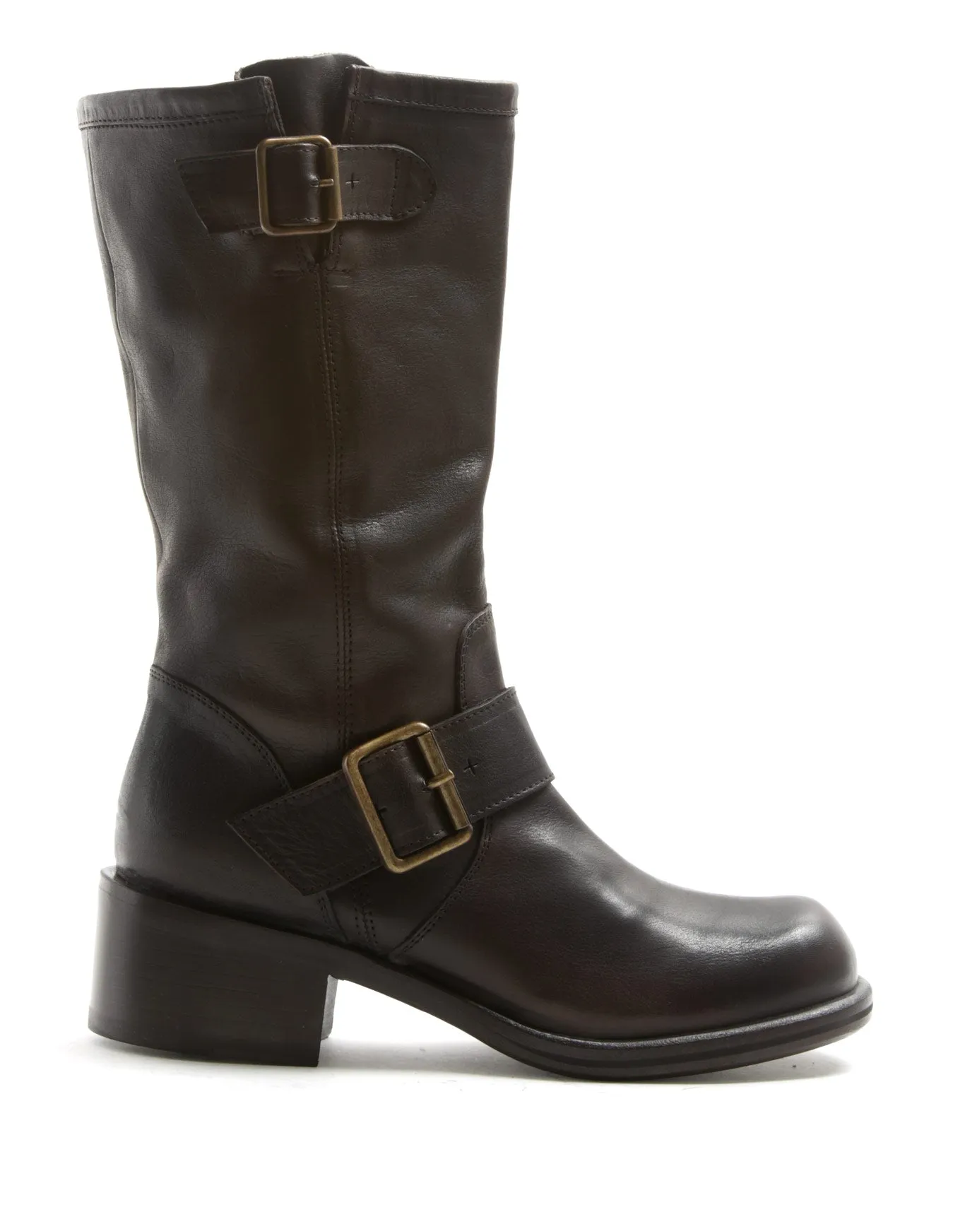 MIK Brown Leather Boots