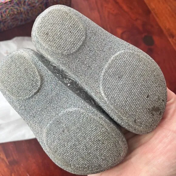 Mini Melissa Silver Campana Jelly Flats- Size 7