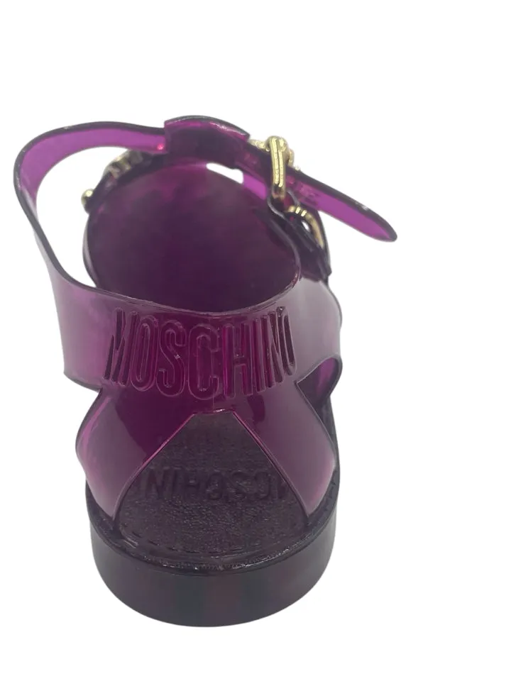 Moschino Plum Jelly Sandals Women's 37 = US 7