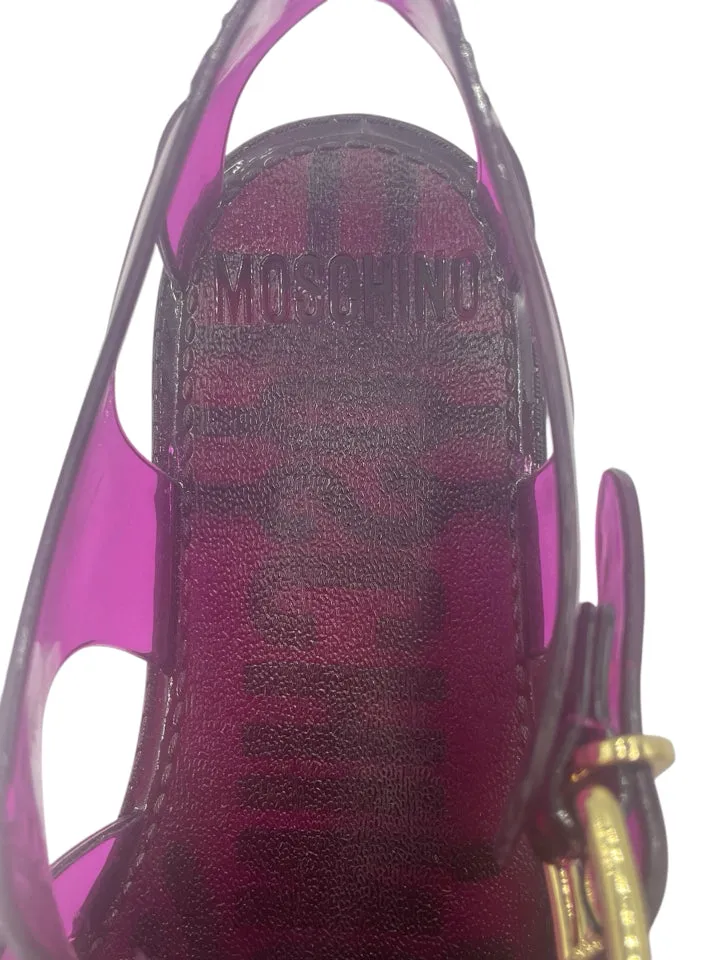 Moschino Plum Jelly Sandals Women's 37 = US 7