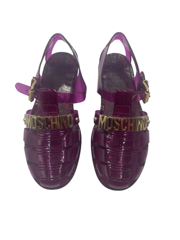 Moschino Plum Jelly Sandals Women's 37 = US 7