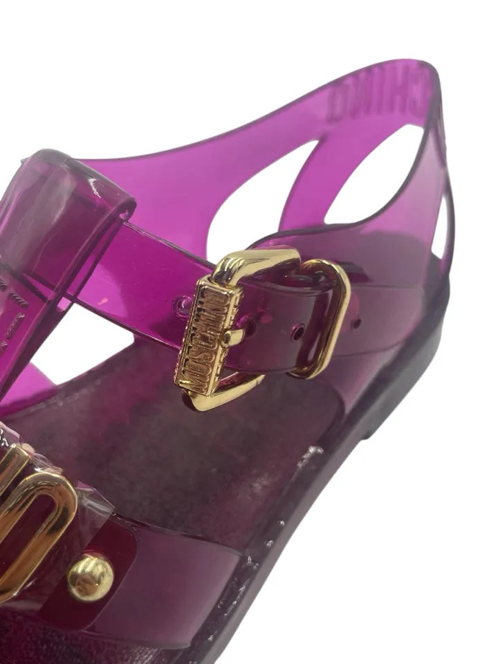 Moschino Plum Jelly Sandals Women's 37 = US 7