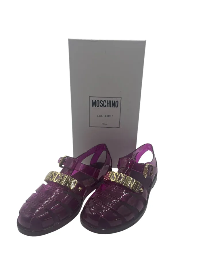 Moschino Plum Jelly Sandals Women's 37 = US 7