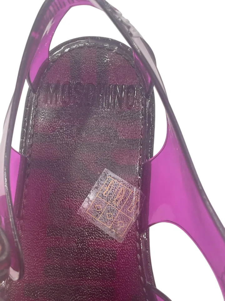 Moschino Plum Jelly Sandals Women's 37 = US 7
