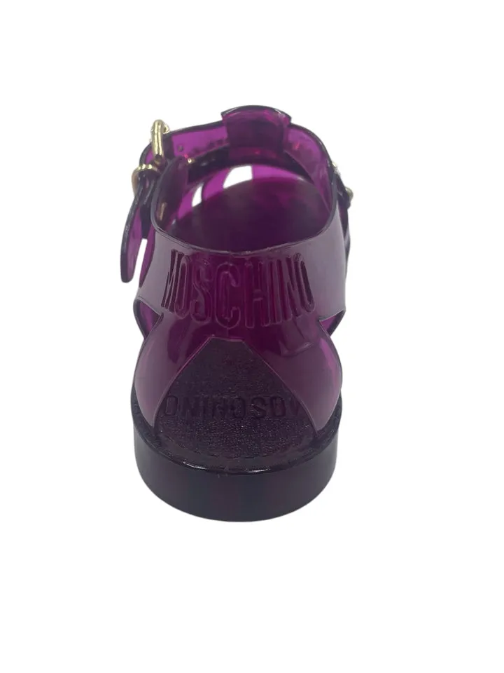 Moschino Plum Jelly Sandals Women's 37 = US 7