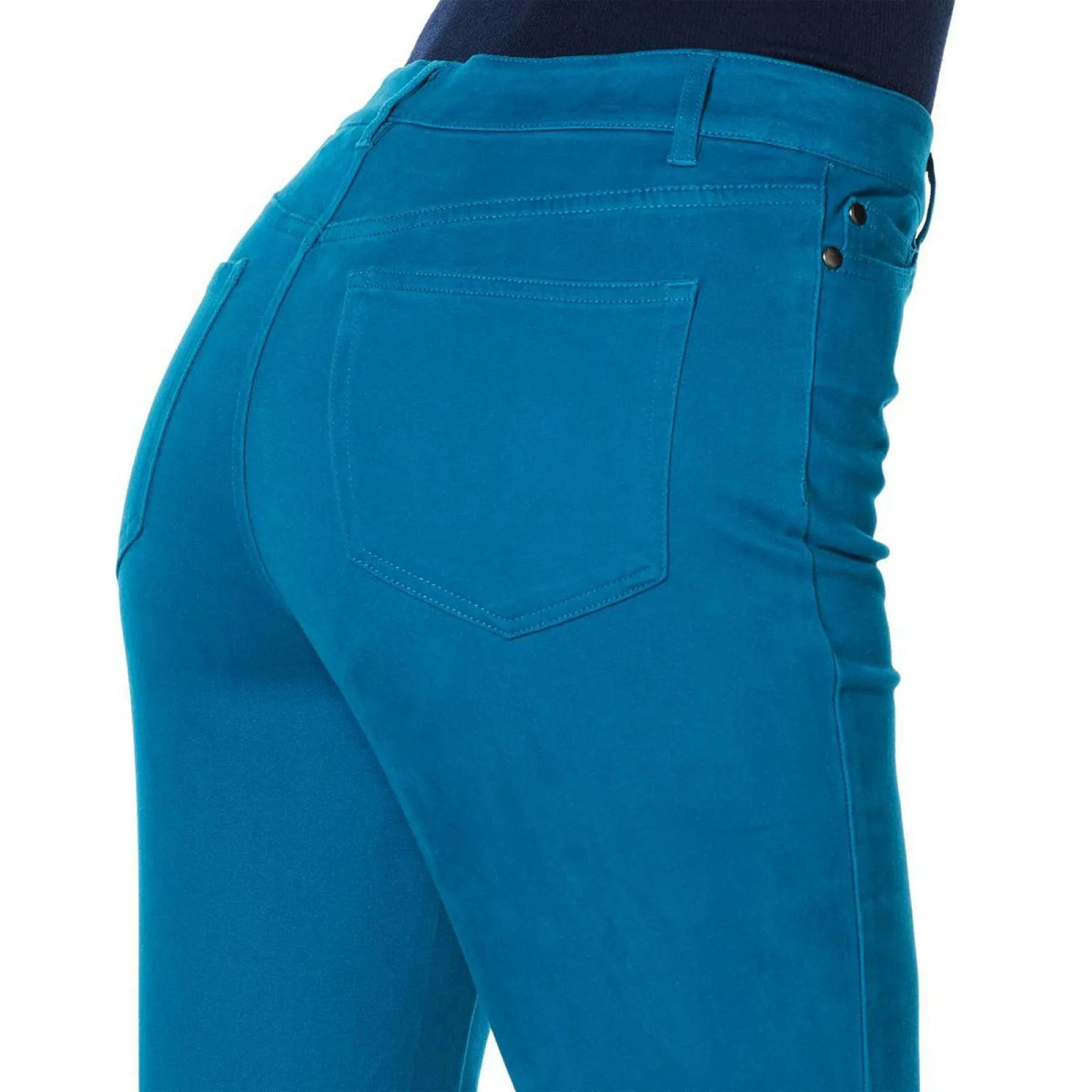 NWT Motto Womens Stretch Sateen 5-Pocket Tie-Hem Cropped Pant. 648938 12