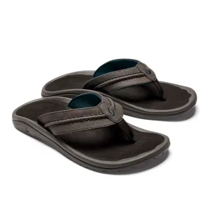 OluKai Mens Hokua Sandals - Dark Wood