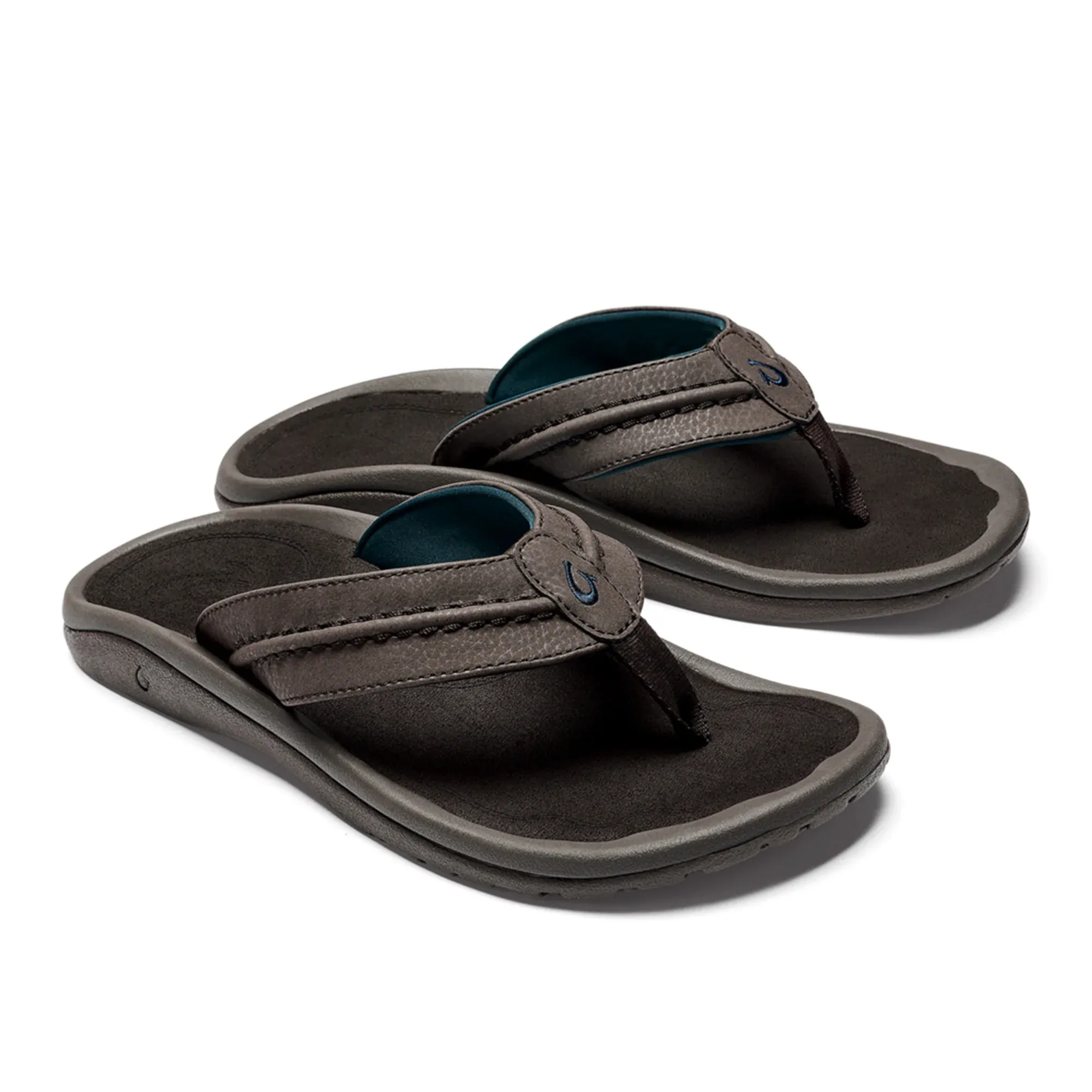 OluKai Mens Hokua Sandals - Dark Wood