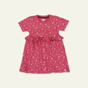 Pink Seahorse Print Dress